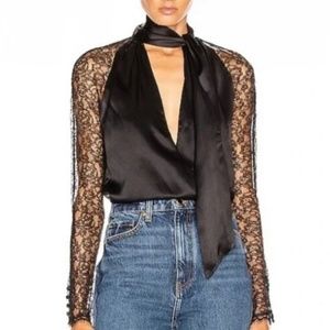 Jonathan Simkhai Silk lace Wrap Top. NWOT.